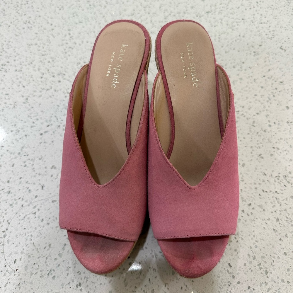 Kate Spade Pink Open-Toe Mules